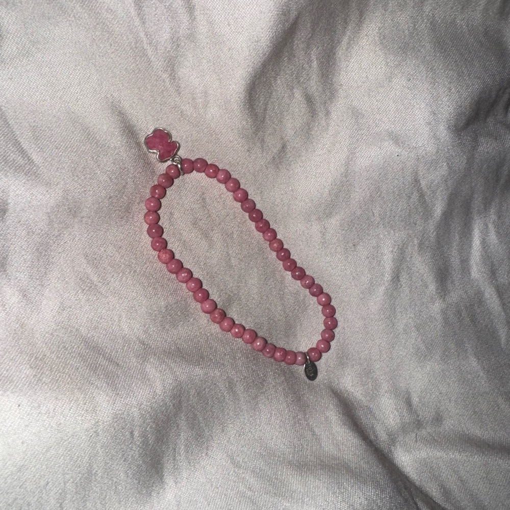 925 Pink Rhodonite Bracelet TOUS Icon Color